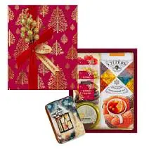 Новогодний набор: цукаты, драже, пряник, мед, чай 460г