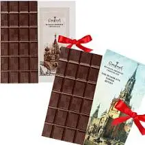 Открытка горький шоколад 60 г в ассортименте
