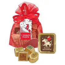 Новогодний мешок с конфетами  85г