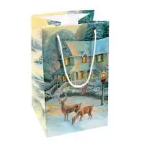 Новогодний подарочный пакет «Лесная сказка» 30*18,5*16,5см