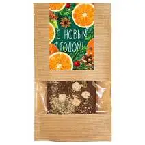 Новогодний шоколад молочный с фундуком, фисташками и апельсиновыми кранчами 55г